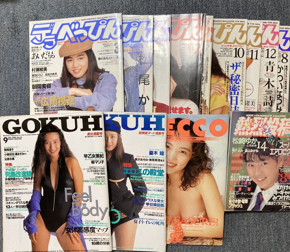 アダルト雑誌コレクションの一部